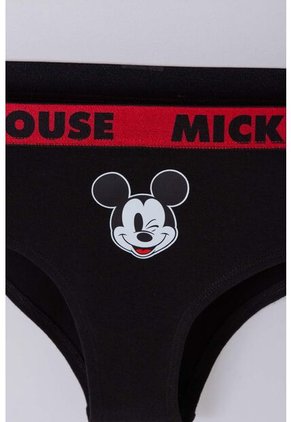 Pack X2 Panties De Minnie Mouse Negro Y Marfil Para Mujer XL