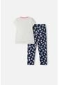 Pijama De Minnie Mouse Marfil Y Azul De Pantalón Largo Para Niña 6 de Disney