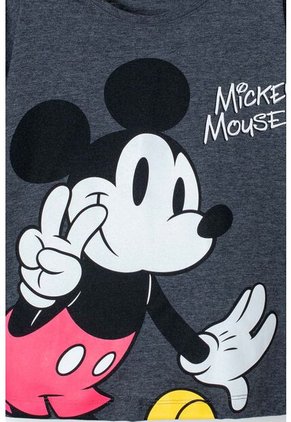 Camiseta De Mickey Mouse Manga Corta Negra Para Niña 4