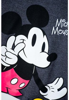 Camiseta De Mickey Mouse Manga Corta Negra Para Niña 4