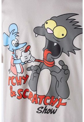 Camiseta De Los Simpson Regular Fit Para Hombre