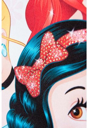 Camiseta De Princesas Disney Blanca Manga Corta Para Niña 2T A 5T 5T