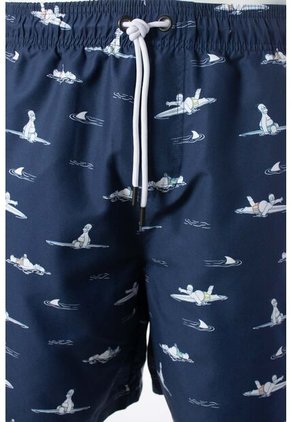 Pantaloneta De Baño De Los Simpson Con Cordón Azul Para Hombre XS