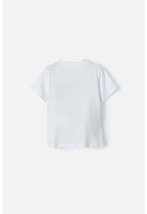 Camiseta De Cars Manga Corta Blanca Para Niño 2T A 5T 3T