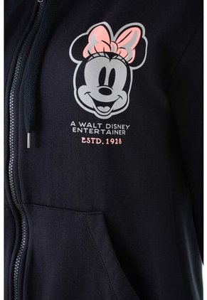 Buzo De Minnie Mouse Con Capucha Negro Para Mujer