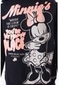 Buzo De Minnie Mouse Con Capucha Negro Para Mujer de Disney