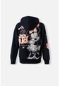 Buzo De Minnie Mouse Con Capucha Negro Para Mujer de Disney