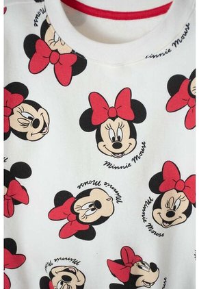 Conjunto De Minnie Mouse Con Cordón Marfil Para Niña 2T A 5T 2T