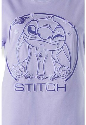 Camiseta De Stitch Slim Fit Para Mujer