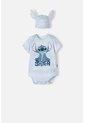 Body De Lilo Y Stitch Azul Manga Corta Para Bebé Género Neutro 9-12 de Disney