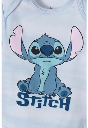 Body De Lilo Y Stitch Azul Manga Corta Para Bebé Género Neutro 9-12