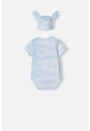 Body De Lilo Y Stitch Azul Manga Corta Para Bebé Género Neutro 9-12