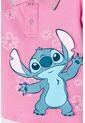 Polo De Stitch Rosada Con Estampado Para Niña 2T A 5T 3T de Disney
