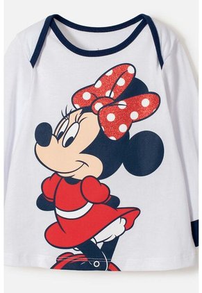 Pijama De Minnie Mouse Con Pantalón Largo Multicolor Para Bebé Niña 12-18