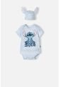 Body De Lilo Y Stitch Azul Manga Corta Para Bebé Género Neutro 9-12 de Disney