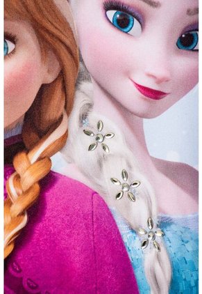 Camiseta De Frozen Manga Corta Azul Cielo Para Niña 2T A 6T 3T