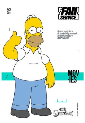 Pantaloneta De Baño De Los Simpson Con Cordón Azul Para Hombre XL