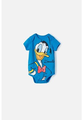 Body Del Pato Donald Manga Corta Azul Para Bebé Niño 3-6