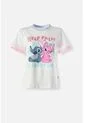 Camiseta De Stitch Regular Fit Para Mujer de Disney