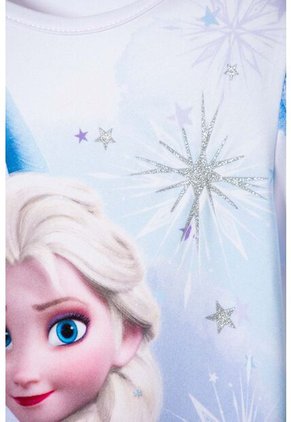 Camiseta De Frozen Manga Corta Blanco Para Niña 2T A 6T 3T