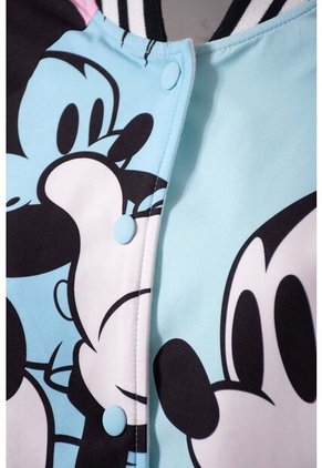 Chaqueta De Mickey Mouse Multicolor Abierta Para Mujer L