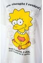 Camiseta De Los Simpsons Regular Fit Para Mujer L de Disney