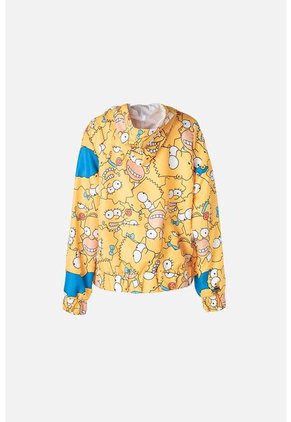 Chaqueta De Los Simpson Amarilla Con Capucha Para Mujer M