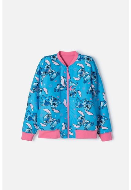 Chaqueta De Stitch Azul Con Cierre Para Niña 8
