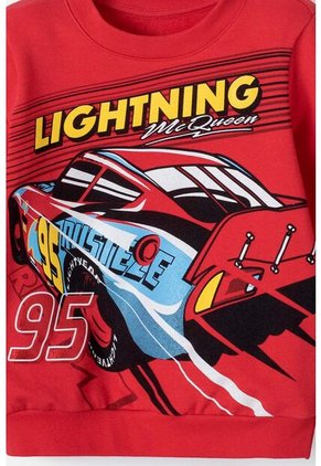 Conjunto De Cars Con Pantalón Rojo Y Negro Para Niño 2T A 5T 4T