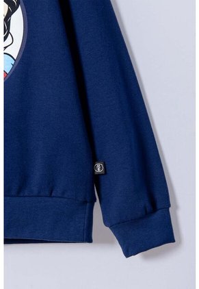 Buzo De Blancanieves Azul Estampado En Frente Para Niña 8