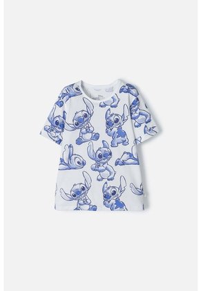 Camiseta De Stitch Multicolor Manga Corta Para Niña 6