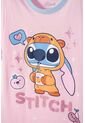 Pijama De Stitch Y Capybara Rosada Para Niña 8 de Disney
