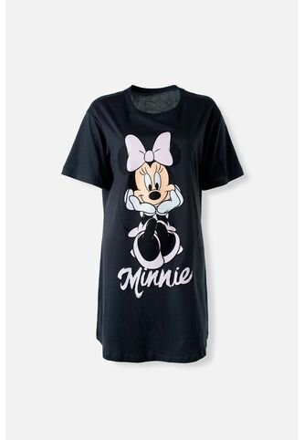 Pijama De Minnie Mouse Tipo Batola Gris Para Mujer M Disney