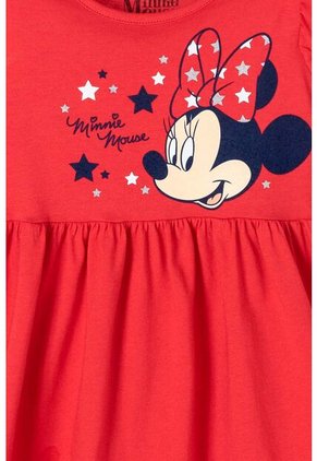 Vestido De Minnie Mouse Con Bolero En Manga Rojo Para Niña 2T A 5T 5T