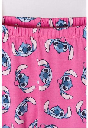 Pijama De Stitch Blanca De Pantalón Largo Para Niña 12