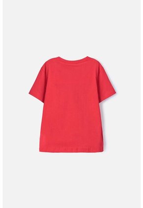 Camiseta De Minnie Mouse Manga Corta Roja Para Niña 4