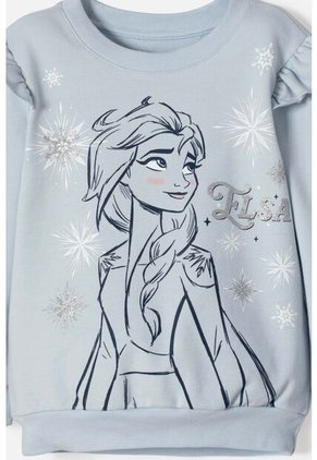 Buzo De Frozen Cerrado Azul Para Niña 2T A 6T 4T