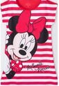 Pijama De Minnie Mouse  Tipo Batola De Rayas Rojo Y Blanco Para Niña 4 de Disney