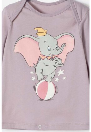 Pijama De Dumbo Con Pantalón Largo Multicolor Para Bebé Niña 3-6