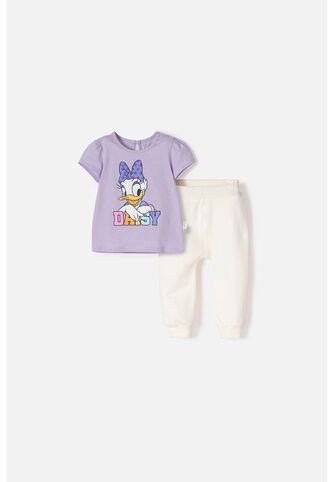 Conjunto De Daisy Con Pantalón Largo Lavanda Para Bebé Niña 12-18 Disney