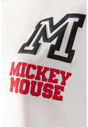 Buzo De Mickey Mouse Marfil Cerrado Para Mujer M