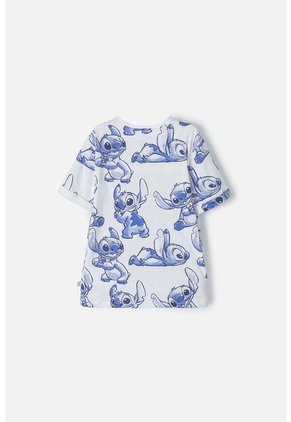 Camiseta De Stitch Multicolor Manga Corta Para Niña 4