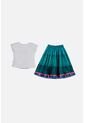 Conjunto De Encanto De Falda Blanco Y Verde Para Niña 2T A 5T 5T de Disney