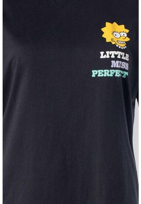 Camiseta De Los Simpsons Regular Fit Para Mujer XS