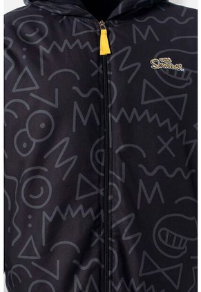 Chaqueta De Los Simpson Regular Fit Negra Para Hombre XS