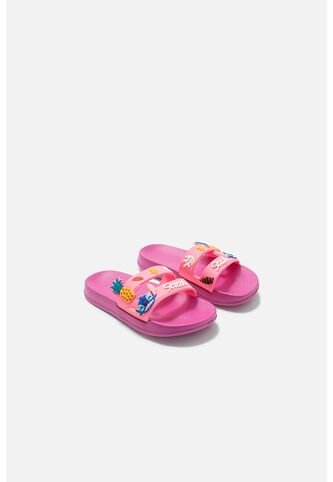 Sandalias De Stitch Rosadas Para Niña 29 Disney