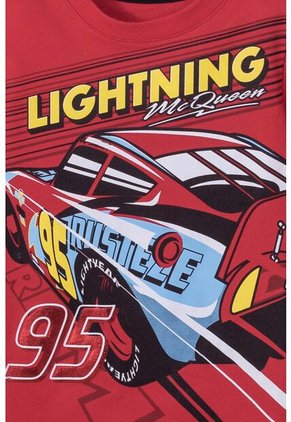 Conjunto De Cars Multicolor De Pantalón Largo Para Niño 2T A 5T 3T