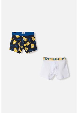 Pack X2 Boxer De Los Simpsons Multicolor Para Niño 8 Disney