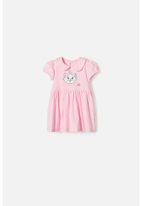 Vestido De La Gata Marie Con Body Rosado Para Bebé Niña 18-24