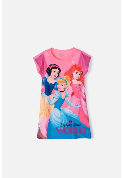 Pijama De Princesas Tipo Batola Rosada Para Niña 4